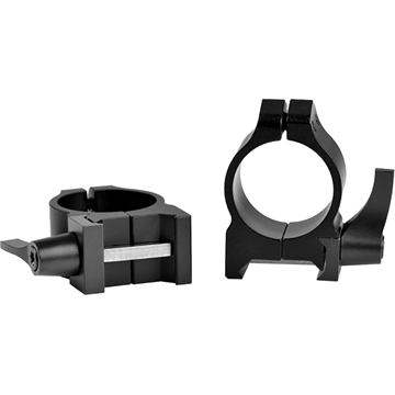 Picture of Warne Warne Maxima Vertical Quick Detach Scope Rings Matte Black 1 in. Low 200LM