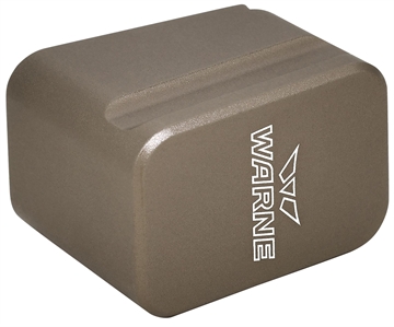 Picture of Warne Magazine Extension made of 6061-T6 Aluminum with Hardcoat Anodized Flat Dark Earth Finish for Glock 19, 23 Magazines (Adds 5rds 9mm Luger, 4rds 40 S&W) MEG1954DE