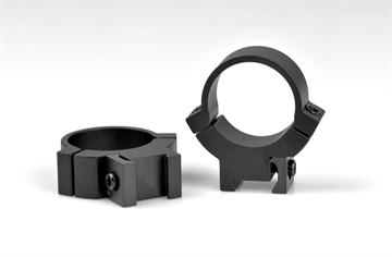 Picture of Warne Rimfire 70/30 Horizontal Split Matte Black Steel 1" Tube Medium 3/8"/11mm Dovetail 0 MOA 721M