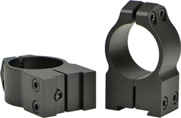 Picture of Warne 2-Piece Maxima Fixed Scope Ringmounts with Grooved Receiver - 1" High Matte CZ 527 16mm Dovetail 2B1M