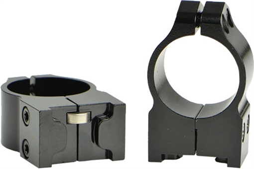 Picture of Warne Permanent Attached Fixed Ring Set, Fits Ruger M77, 1" Medium, Matte Finish 1R7M