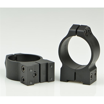 Picture of Warne Maxima Matte Black Steel 30mm Tube Medium Vertical Split Dovetail, 0 MOA Fits CZ 527 14B1M
