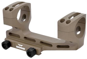 Picture of Warne Skeletonized Scope Mount/Ring Combo Extended Dark Earth Aluminum 1" Tube MSR 20 MOA LRSKEL1DE