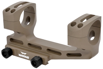 Picture of Warne Skeletonized Scope Mount/Ring Combo Dark Earth Aluminum 34mm Tube MSR 20 MOA LRSKEL34DE