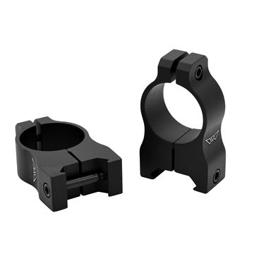 Picture of Warne Warne Vapor Aluminum Scope Rings Matte Black 1 in. High V402M