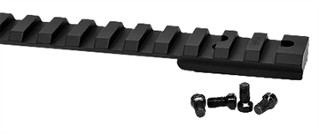 Picture of Warne Vapor Picatinny Rail Black Anodized Aluminum Howa 1500/Weatherby Vanguard Except Weatherby MK V Short Action, 20 MOA V45020MOA
