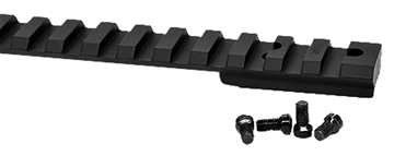 Picture of Warne Vapor Picatinny Rail Black Anodized Ruger American Short Action, 0 MOA V484M