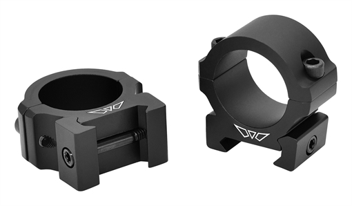 Picture of Warne Vapor Horizontal, 1", Low Rings, Matte Finish, Black, Fits Picatinny V600M
