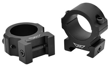 Picture of Warne Vapor Horizontal, 1", Medium Rings, Matte Finish, Black, Fits Picatinny V601M