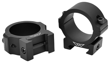 Picture of Warne Vapor Horizontal, 30mm, Low Rings, Matte Finish, Black, Fits Picatinny V613M