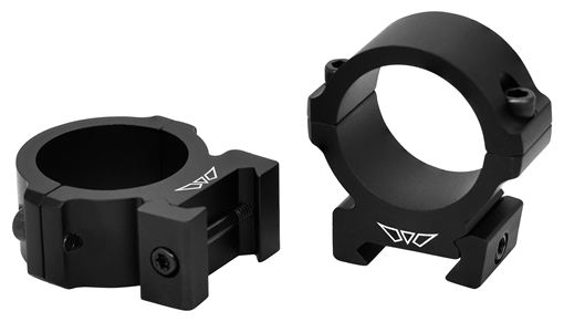 Picture of Warne Vapor Horizontal, 30mm, Medium Rings, Matte Finish, Black, Fits Picatinny V614M
