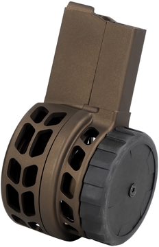 Picture of WARRIOR SYSTEMS MFG CO Warrior Skeletonized 50rd 5.56x45mm Fits AR-15 Midnight Bronze Aluminum W15MBSK1