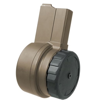 Picture of WARRIOR SYSTEMS W-15 50RD DRUM MAGAZINE FDE W15FDE