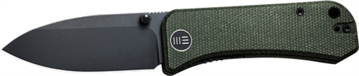 Picture of WE KNIFE KNIFE BANTER 2.9" GREEN MICARTA/BLACK STNWASH S35VN! 2004J