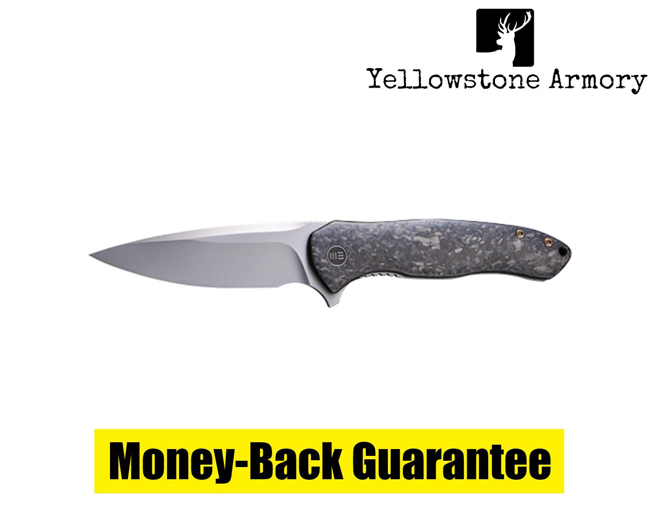 WE KNIFE KITEFIN 3.24" CARBON FIBER/POLISHED BEAD BLAST 2001B-img-0