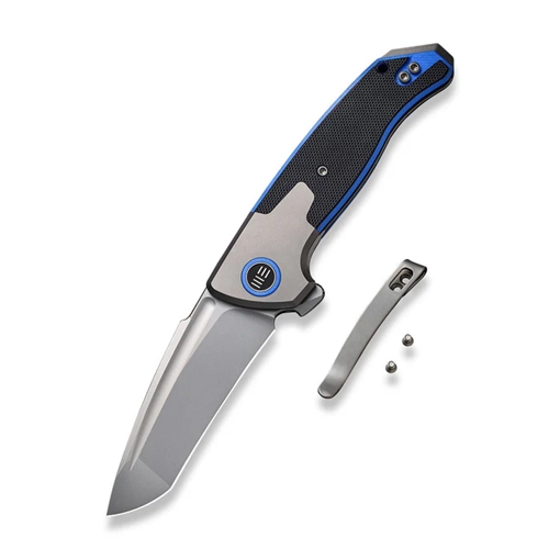 Picture of We Knife WEKNIFE Press Check Flipper Knife Titanium & G10 Handle (3.15"" CPM 20CV Balde) WE20078A-2 763416240063