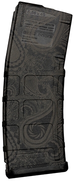 Picture of Weapon Works PMAG GEN M2 MOE 30rd Fits AR/M4 Laser Paisley Polymer 228099