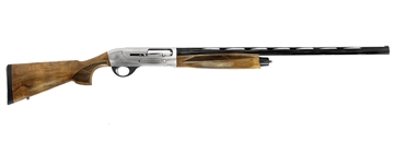 Picture of Weatherby 18i Deluxe Full Size 20 Gauge Semi-Auto 3" 4+1 28" Black Vent Rib Barrel, Engraved Nickel Aluminum Receiver, Fixed Matte Walnut Stock, Right Hand ID22028MAG