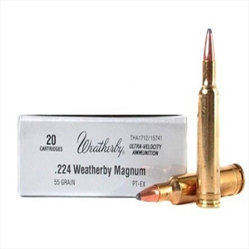 Picture of Weatherby Select Plus 224WthbyMag 55gr Spire Point 20 Per Box/10 Case H22455SP