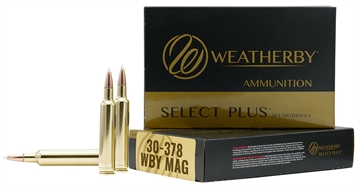 Picture of Weatherby Select Plus 30-378WthbyMag 165gr Barnes Tipped TSX Lead Free 20 Per Box/10 Case B303165TTSX