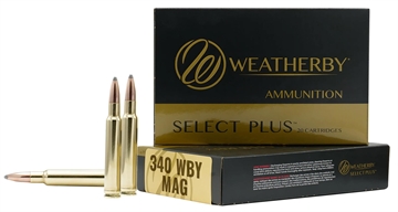 Picture of Weatherby Select Plus 340 Wthby Mag 225 gr Hornady Interlock 20 Per Box/ 10 Case H340225IL