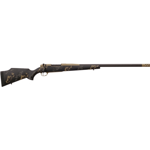 Picture of Weatherby Weatherby Mark V CarbonMark Rifle 6.5 Creedmoor 24 in. Grey and Tan with Brake RH MCM01N65CMR4B