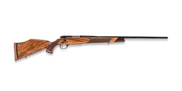 Picture of Weatherby Mark V Deluxe Varmintmaster 22-250 Rem 24" Threaded Barrel, Drilled & Tapped Steel Receiver, Monte Carlo High Gloss Walnut Wood Stock MDX01N222RR4T