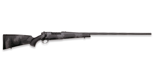 Picture of Weatherby Mark V Live Wild 25 Creedmoor 4+1 22" Carbon Gray Cerakote Fluted Threaded Barrel, Carbon Gray Cerakote Drilled & Tapped Steel Receiver Fixed Black w/Gray Accents Polymer Stock, Right Hand MLW01N25CMR4B