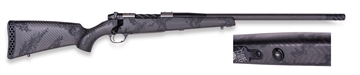 Picture of Weatherby MGT01N22CMR4B Mark V Backcountry Guide TI 22 Creedmoor 3+1 22" +2" Carbon Fiber BSF Threaded Barrel, Titanium Drilled & Tapped Receiver, Exposed Carbon  w/Carbide Black Accents Fixed Peak 44