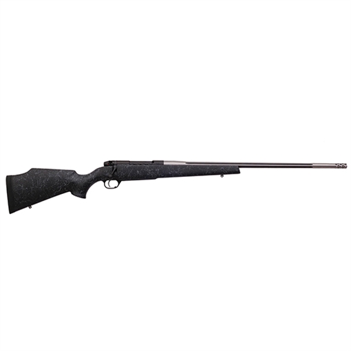 Picture of Weatherby Mark V Accumark 6.5-300 Wthby Mag 3+1 26" Barrel, Graphite Black Cerakote Finish, Gray Webbed Black Fixed Monte Carlo Stock MAM01N653WR8B