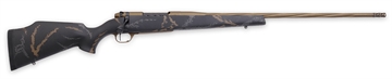 Picture of Weatherby Mark V Weathermark LTD 6.5 Wthby RPM 4+1 24" Burnt Bronze Cerakote Spiral, Fluted Steel Barrel, Black w/Grey & Brown Accents Monte Carlo Stock MWL05N65RWR6B