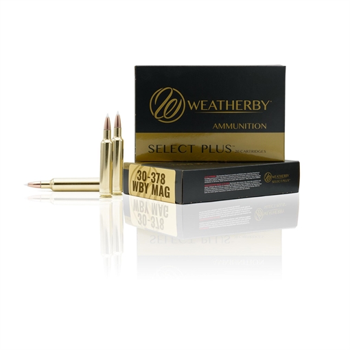 Picture of Weatherby Select Plus Rifle Ammunition 30-378 Wby Mag 180 gr Scirocco 3500 fps 20/ct F303180SCO
