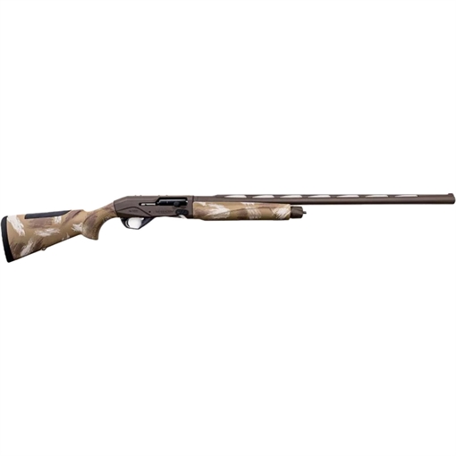 Picture of Weatherby Sorix Full Size 12 Gauge Semi-Auto 3" 2+1 28" Burnt Bronze Cerakote Vent Rib Barrel & Drilled & Tapped Steel Receiver, Slough Camo Synthetic Stock w/Adj Shim, Ambidextrous XSL1228MAG