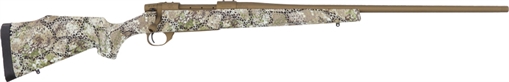 Picture of Weatherby Vanguard Badlands 270 Win 5+1 24" Burnt Bronze Cerakote #2 Threaded Barrel, Drilled & Tapped Steel Receiver, Badlands Approach Camo Monte Carlo w/Raised Comb Synthetic Stock VAP270NR4T