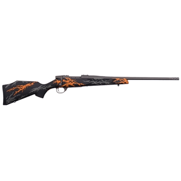 Picture of Weatherby Vanguard Compact Hunter 223 Rem 5+1 20", Tungsten Gray Barrel/Rec, Black w/Gray & Orange Sponge Accents Monte Carlo Stock, Accubrake Muzzle Brake VYH223RR2B