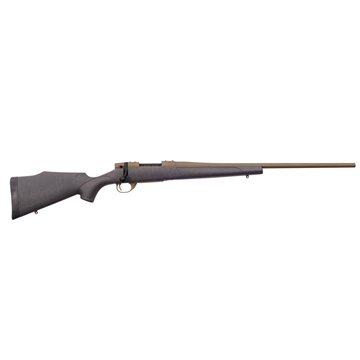 Picture of Weatherby Vanguard Weatherguard Bronze 6.5 Creedmoor Rifle 4rd Magazine 24" Barrel Black with Bronze Webbing VWB65CMR4T