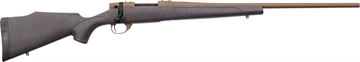 Picture of Weatherby Vanguard Weatherguard 6.5-300 Wthby Mag 3+1 26" Barrel, Burnt Bronze Cerakote Metal Finish, Bronze Webbed Black Fixed Monte Carlo Stock VWB653WR6T