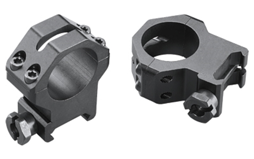 Picture of Weaver Weaver Classic 4Hole Skeleton Rings Matte Black 1" XHigh Clamshell Pack 48362