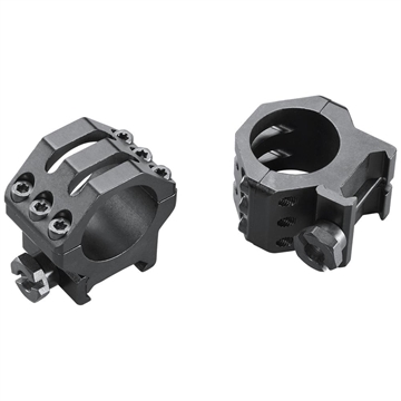 Picture of Weaver Weaver Classic 6Hole Skeleton Rings Matte Black 1" Medium Clamshell Pack 0766832 48349