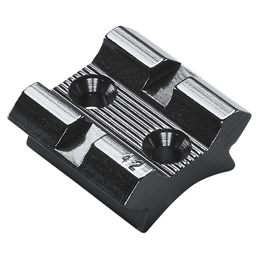 Picture of Weaver Standard Top Mount Aluminum Scope Base - Gloss Black - #42 - FRONT Mossberg Remington 48042