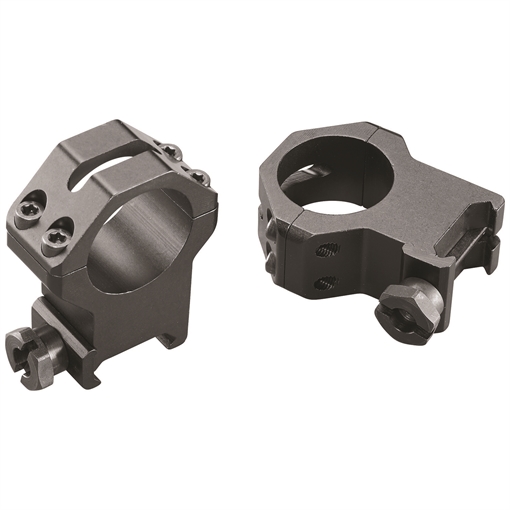 Picture of Weaver Mounts Four-Hole Skeleton Rings Matte Black Aluminum 1" Extra Extra High 48363