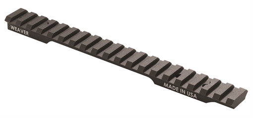 Picture of Weaver Mounts Multi-Slot Base Extended Black Anodized Aluminum Fits Savage Axis 20 MOA 99488