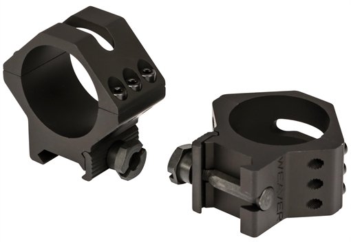 Picture of Weaver Mounts Six-Hole Picatinny Rings Matte Black 34mm Low 99682