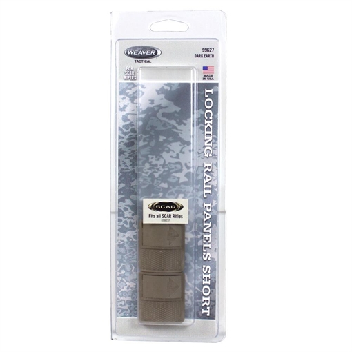 Picture of Weaver S.C.A.R. Locking Rail Panels - 1.6 " Short Dark Earth 2/ct 99627