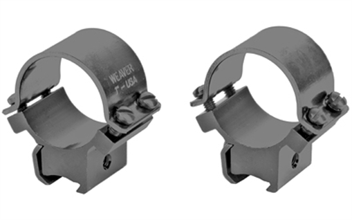 Picture of Weaver .22 Tip-Off Ringmount for 3/8" Grooved Receiver - 1" Sure Grip - Black 49819