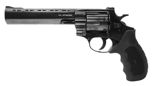 Picture of Weihrauch Guns Windicator 357 Mag 6rd 6" Blued Steel Barrel, Cylinder & Frame, Ramp Front/Fixed Rear Sights, Exposed Hammer, Finger Grooved Black Rubber Grip 770134