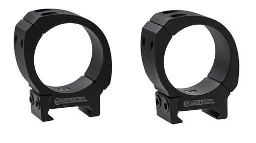 Picture of Wheeler Sporter Bi-Weaver Style Pic Rings 1" Low Black 1133747 661120107804
