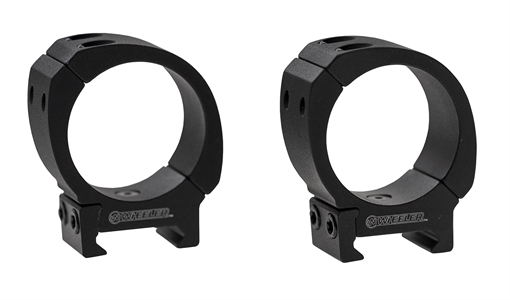 Picture of Wheeler Sporter Bi-Weaver Style Pic Rings 30mm Low Black 1133750