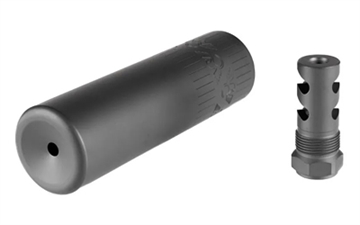 Picture of Wilson Combat Whisper, Suppressor, 223REM/556NATO, Titanium Construction, Armor Tuff Finish, Black, Includes Rapid Thread Muzzle Break, Storage Case SP-WHISPER556BLK28