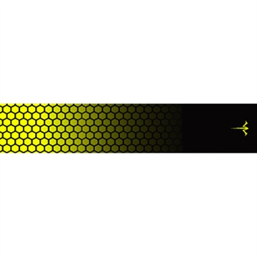 Picture of White Water Archery White Water Archery Honeycomb Fade Arrow Wraps Fade Flo Yellow 5 in. x 1.125 in. 15 pk. WWA1017/YL